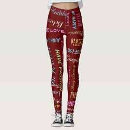 Inspirerend Motivatie KIES UW KLEUR Yoga Leggings