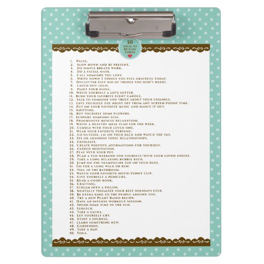 Inspirerend motivatie klembord (Voorkant)