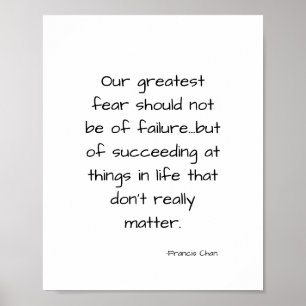 Inspirerend motivatie leven citaat poster