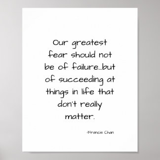 Inspirerend motivatie leven citaat poster