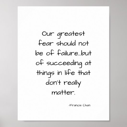 Inspirerend motivatie leven citaat poster (Voorkant)