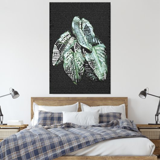 Inspirerend Motivatie LIFE citaten Canvas Afdruk (Insitu (Slaapkamer))