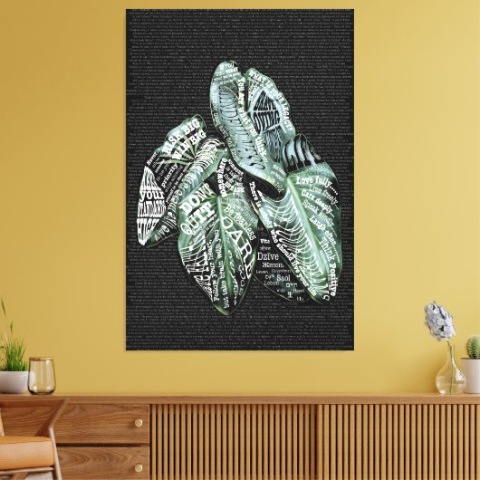 Inspirerend Motivatie LIFE citaten Canvas Afdruk (Insitu (Woonkamer))