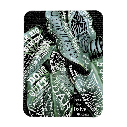 Inspirerend Motivatie LIFE citaten Magneet (Verticaal)