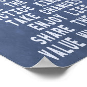 Inspirerend Motivatie modern geluk Poster (Hoek)