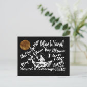 Inspirerend Motivatie nachtsterren na kaart (Staand voorkant)