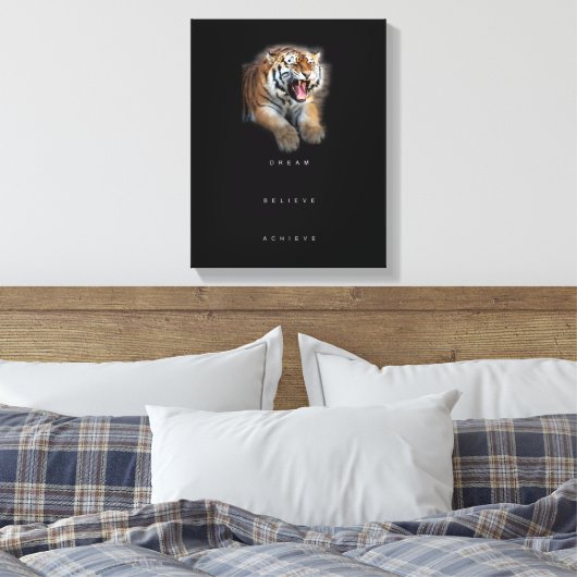 Inspirerend Motivatie offerte succes elegant Canvas Afdruk (Insitu (Slaapkamer))
