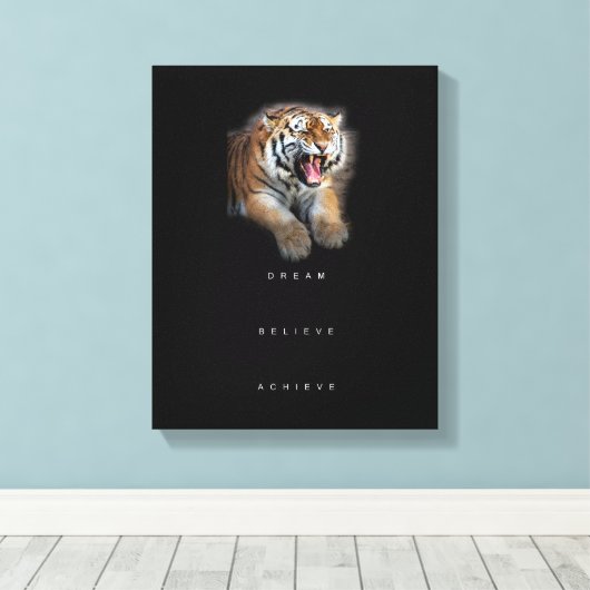 Inspirerend Motivatie offerte succes elegant Canvas Afdruk (Insitu (Houten vloer))