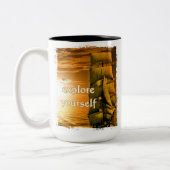  inspirerend motivatie offerte tweekleurige koffiemok (Links)