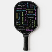 Inspirerend Motivatie positief, levensecht Pickleball Paddle (Achterkant)