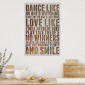 Inspirerend Motivatie prijsaanduiding stijlvolle d Poster (Keuken)