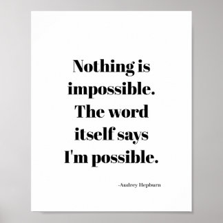 Inspirerend motivatie prijsopgave poster