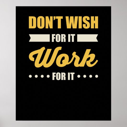 Inspirerend Motivatie prijsopgave voor succes Poster (Voorkant)