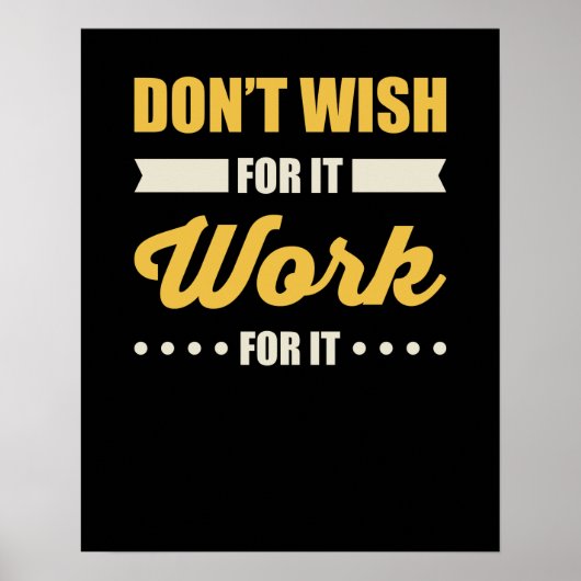 Inspirerend Motivatie prijsopgave voor succes Poster (Voorkant)