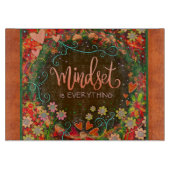 Inspirerend Motivatie Quote Bloemenharten Snijplank (Voorkant)