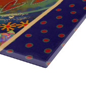 Inspirerend Motivatie Quote Floral Heart Fun Snijplank (Hoek)