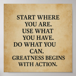 Inspirerend Motivatie Quote Wall Art Poster