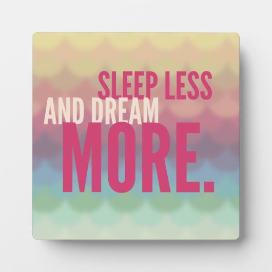 Inspirerend Motivatie slapen Minder dromen Fotoplaat (Voorkant)