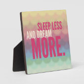 Inspirerend Motivatie slapen Minder dromen Fotoplaat (Voorkant)