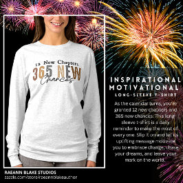 Inspirerend Motivatie T-shirt met lang Sleeve