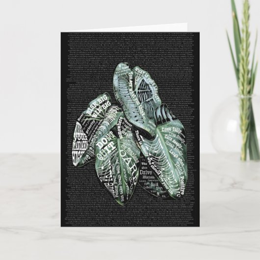 Inspirerend Motivatie tweetalige LIFE citaten Kaart (Voorkant)