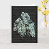 Inspirerend Motivatie tweetalige LIFE citaten Kaart (Gele Bloem)