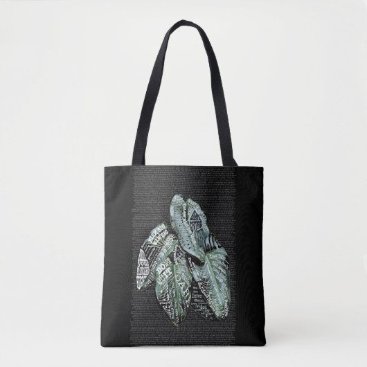 Inspirerend Motivatie tweetalige LIFE citaten Tote Bag (Voorkant)