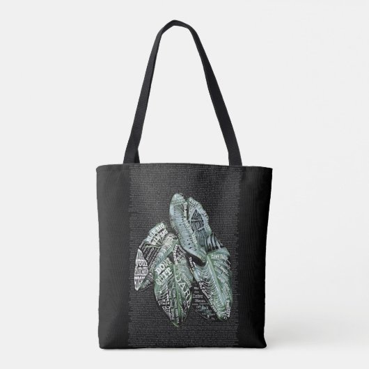 Inspirerend Motivatie tweetalige LIFE citaten Tote Bag (Achterkant)