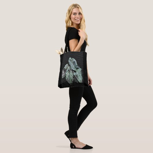 Inspirerend Motivatie tweetalige LIFE citaten Tote Bag (Op model)