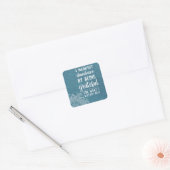 Inspirerend Motivatie wet van de Aanhouding van de Vierkante Sticker (Envelop)