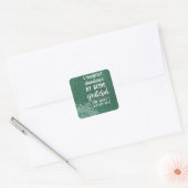 Inspirerend Motivatie wet van de Aanhouding van de Vierkante Sticker (Envelop)