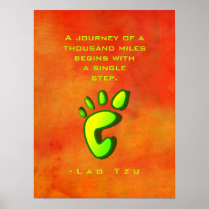 Inspirerend Motivatie Wisdom door Lao Tzu Poster