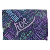 Inspirerend Motivatie Word Cloud Art Kussensloop (Voorkant)