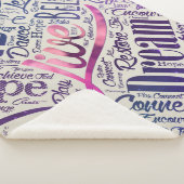 Inspirerend Motivatie Word Cloud Art Sherpa Deken (3/4)