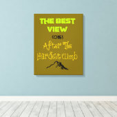 Inspirerend Motivating Hiking Quote Typografie Canvas Afdruk (Insitu (Houten vloer))