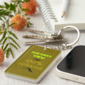 Inspirerend Motivating Hiking Quote Typografie Sleutelhanger (Voorkant Rechts)