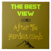 Inspirerend Motivating Hiking Quote Typografie Tegeltje (Voorkant)