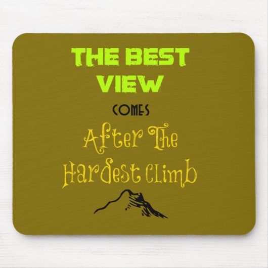 Inspirerend Motivating Quote Typografie Muismat (Voorkant)