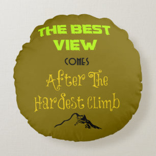 Inspirerend Motivating Quote Typografie Rond Kussen