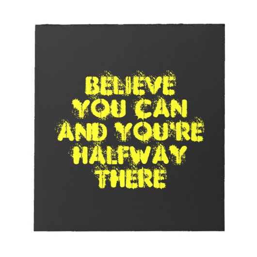 Inspirerend Motivation Positive Success Quotes Notitieblok (Voorkant)