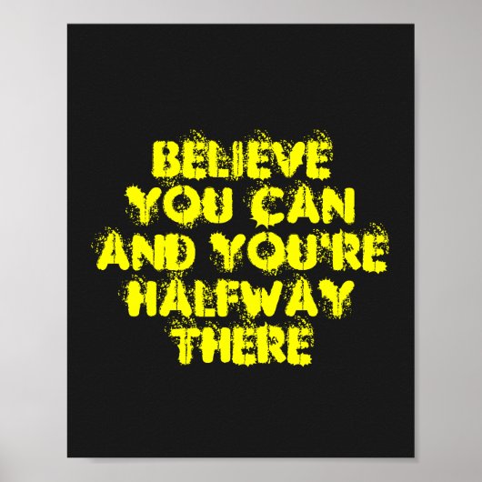 Inspirerend Motivation Positive Success Quotes Poster (Voorkant)