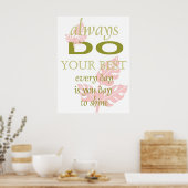 Inspirerend Motivation Poster (Keuken)