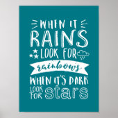 Inspirerend Motivation Quote denkt positief Poster (Voorkant)