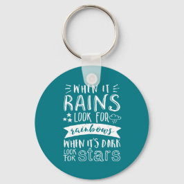 Inspirerend Motivation Quote denkt positief Sleutelhanger