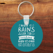 Inspirerend Motivation Quote denkt positief Sleutelhanger (Voorkant)