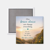 Inspirerend Motiverend  Magneet (Voorkant / Achterkant)