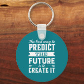 Inspirerend motiviteitskrijving Creëer de Toekomst Sleutelhanger (Voorkant)