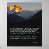 Inspirerend Mount Everest Poster (Voorkant)