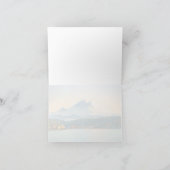 Inspirerend Mount Rainier Peace Scripture Blank Feestdagen Kaart (Binnen)