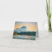 Inspirerend Mount Rainier Peace Scripture Blank Feestdagen Kaart (Voorkant)